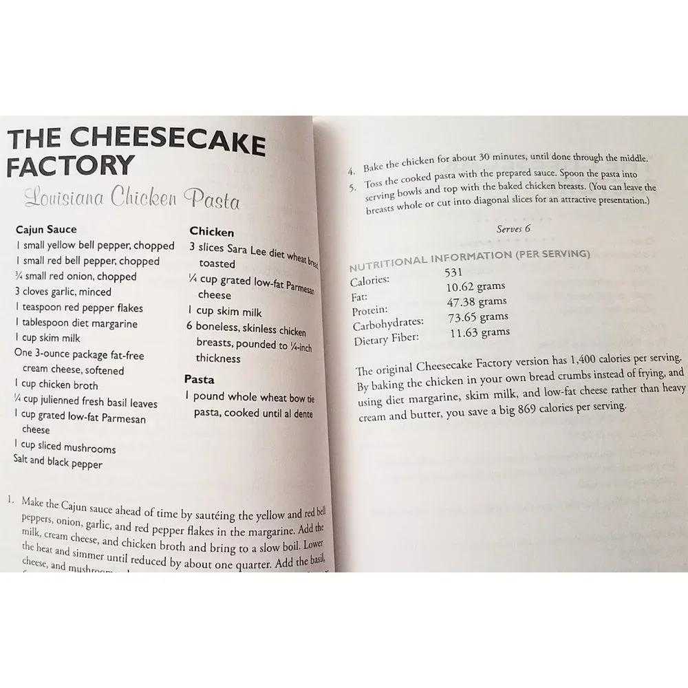 COOKBOOK: America's Most Wanted Recipes Without the Guilt 2011